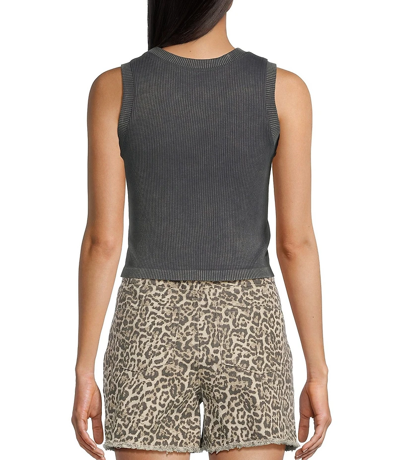 Moa Moa Sleeveless Crewneck Tank Top