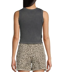 Moa Moa Sleeveless Crewneck Tank Top