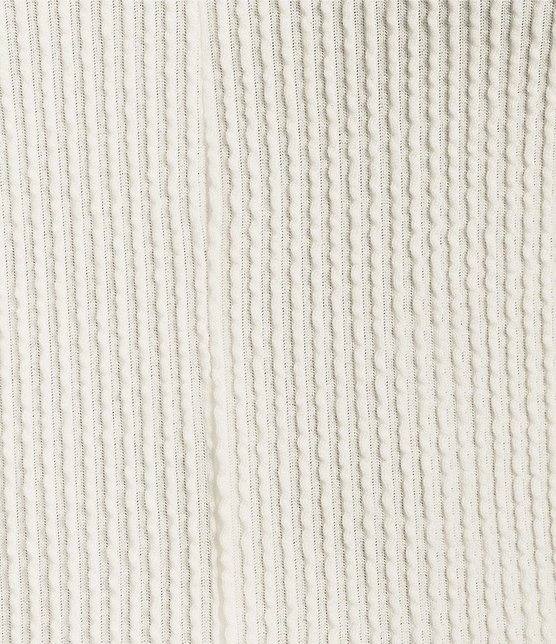 Moa Moa Sleeveless Tie Shoulder Rib Knit Tank Top