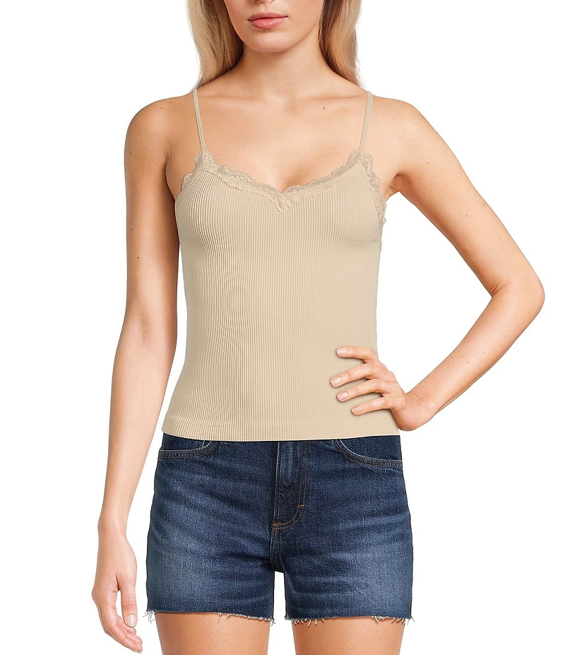 Moa Moa Sleeveless V-Neck Basic Tank Top