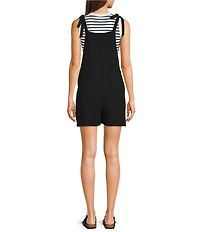 Moa Moa Square Neck Tie Shoulder Romper