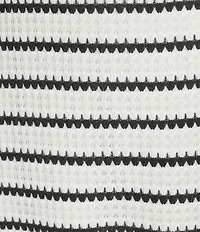 Moa Moa Striped Halter Sleeveless Ruffle Mini Dress