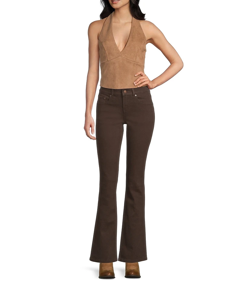 Moa Moa V-Neck Halter Smocked Top