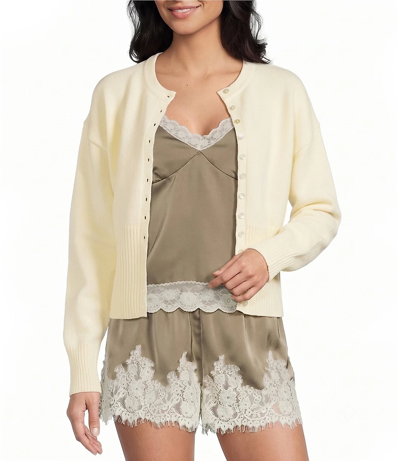 Mod Ref Button Front Fitted Cardigan