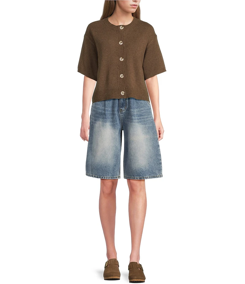 Mod Ref Capri Denim Shorts