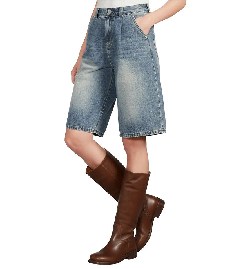 Mod Ref Capri Denim Shorts