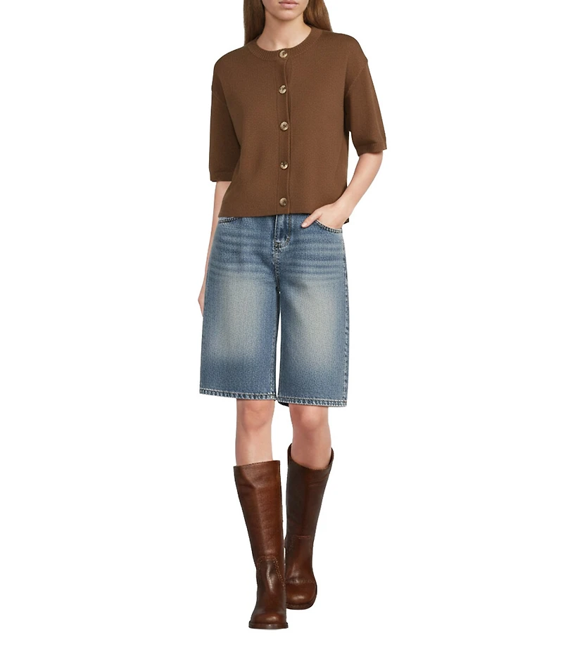 Mod Ref Capri Denim Shorts