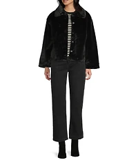 Mod Ref Cropped Faux Fur Coat