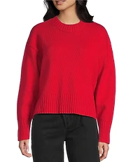 Mod Ref Cropped Oversized Long Sleeve Sweater