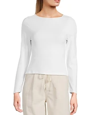 Mod Ref Knit Basic Scoop Neck Top