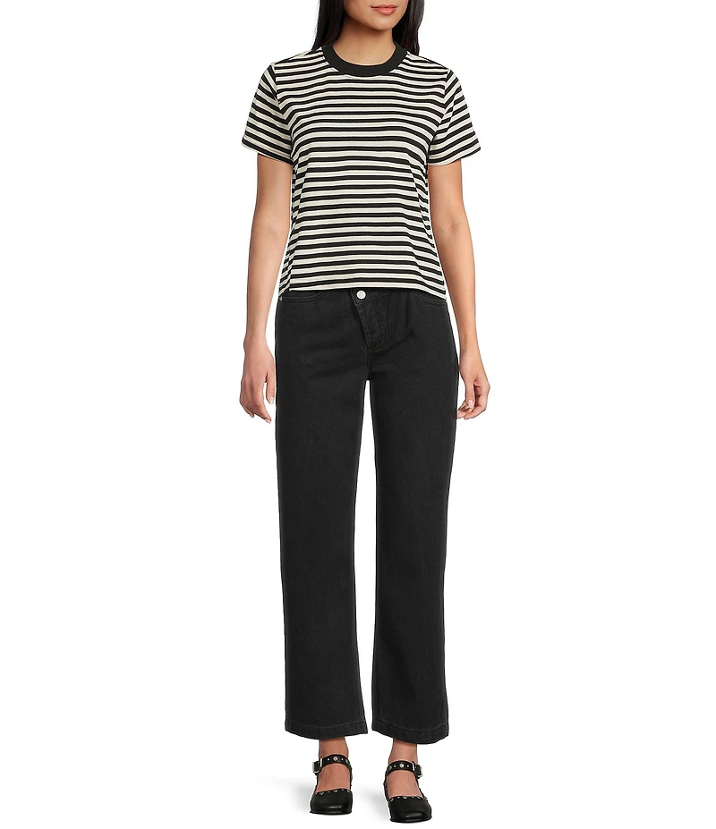 Mod Ref Knit Crew Stripe T-Shirt