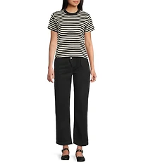 Mod Ref Knit Crew Stripe T-Shirt