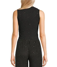 Mod Ref Knit Sparkle Coordinating Tank Top
