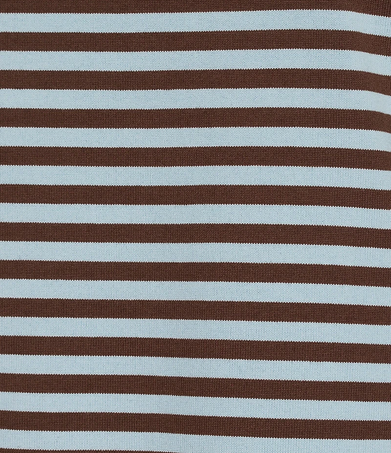 Mod Ref Knit Stripe Crew Neck Short Sleeve T-Shirt