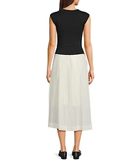 Mod Ref Mock Neck Maxi Dress