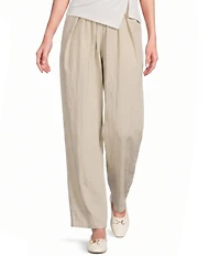 Mod Ref Pleated Elastic Waist Wide Leg Pants