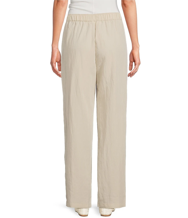 Mod Ref Pleated Elastic Waist Wide Leg Pants