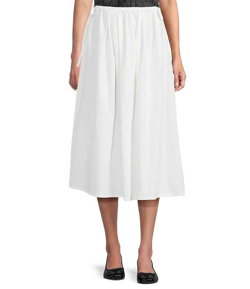 Mod Ref Pull On Poplin Maxi Skirt