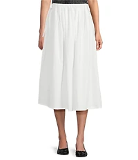 Mod Ref Pull On Poplin Maxi Skirt