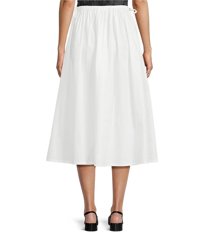 Mod Ref Pull On Poplin Maxi Skirt