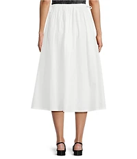 Mod Ref Pull On Poplin Maxi Skirt