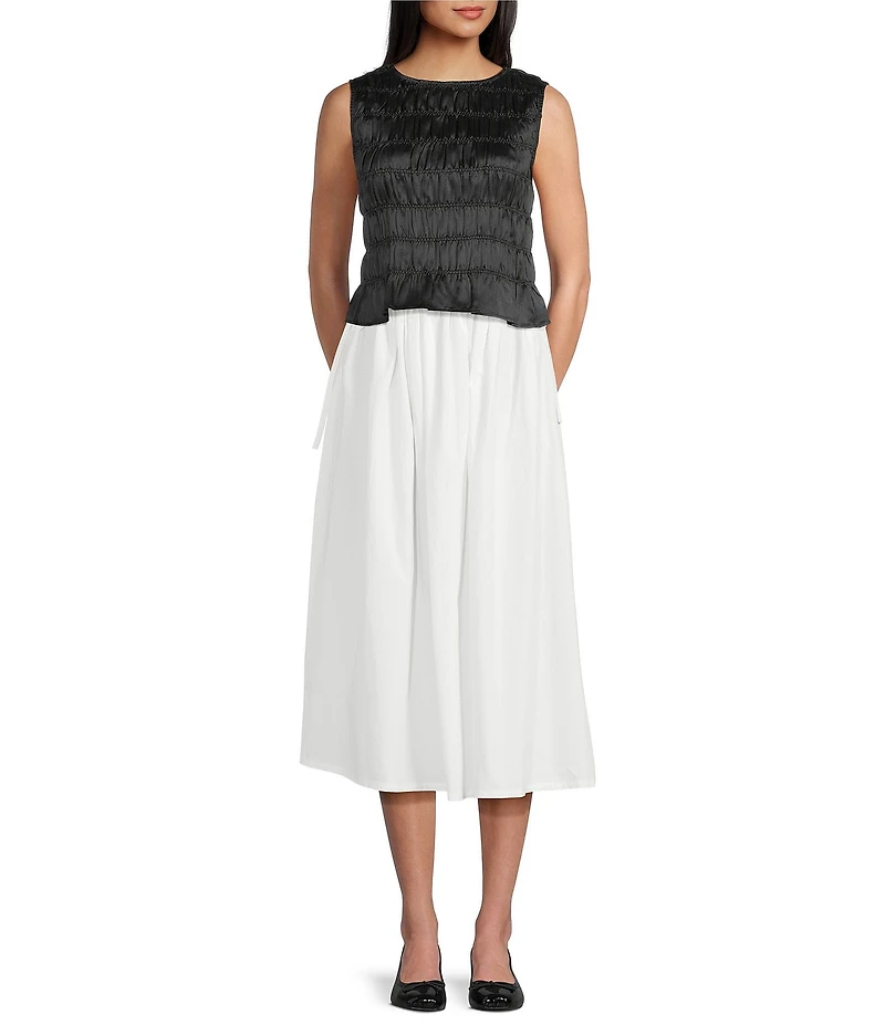 Mod Ref Pull On Poplin Maxi Skirt