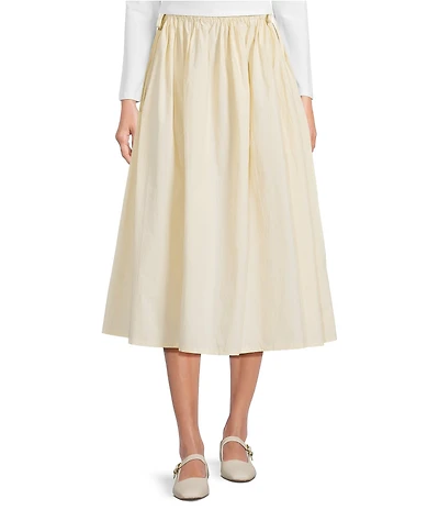 Mod Ref Pull On Poplin Maxi Skirt