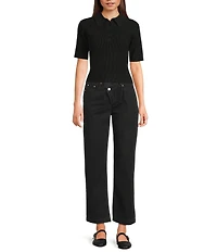 Mod Ref Short Sleeve Collared Top