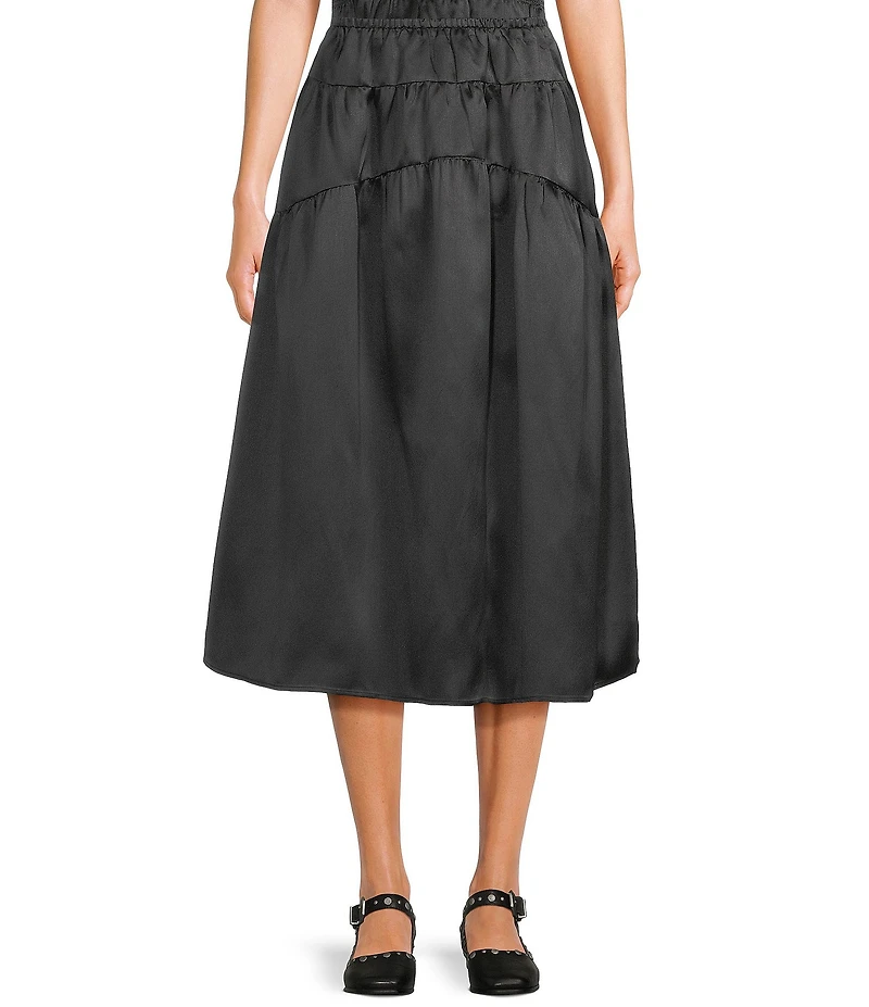 Mod Ref Taffeta Midi Coordinating Skirt