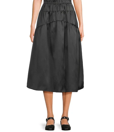 Mod Ref Taffeta Midi Coordinating Skirt