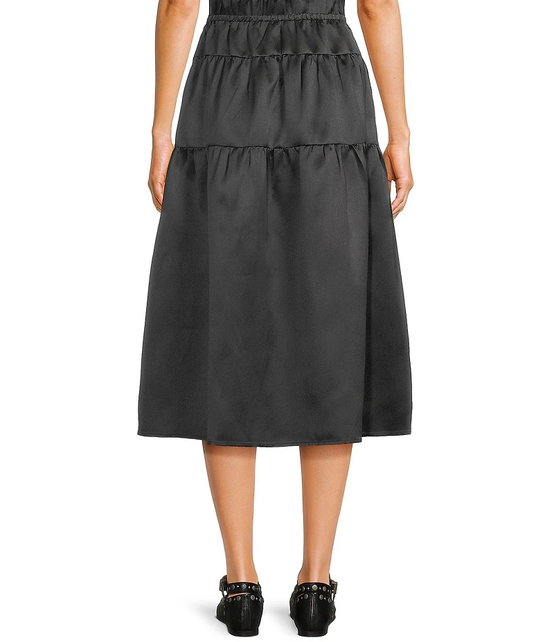 Mod Ref Taffeta Midi Coordinating Skirt