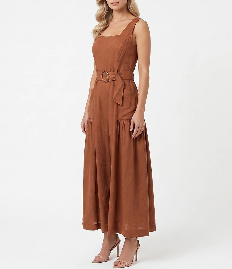 Moda Tara Copper Belted Wide Leg Jumpsuit