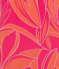 Moda Tara Long Sleeve V-Neck Tropical Print Twist Tie A-Line Maxi Dress