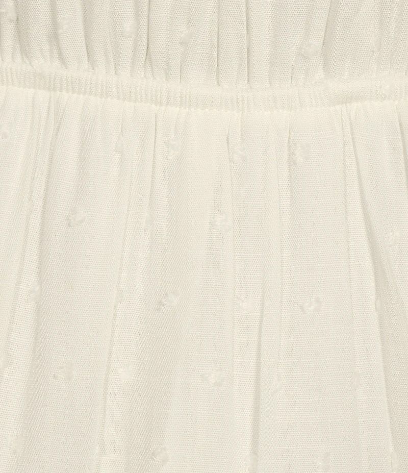 Moda Tara Square Neck Sleeveless Clip Dot Midi