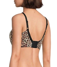 Modern Movement 3D Curves Full-Busted Contour Wire U-Back Leopard Print BFF T-Shirt Bra