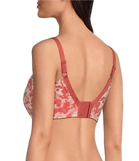 Modern Movement Baroque Floral 3D Curves Full-Busted Contour Wire U-Back BFF T-Shirt Bra
