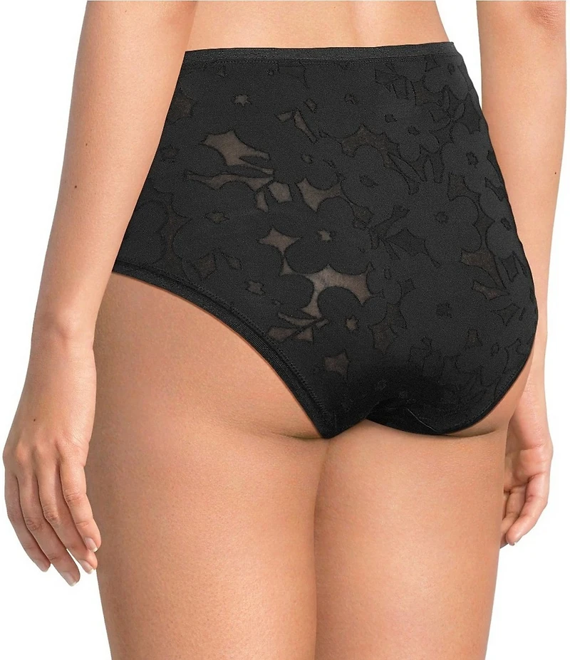 Modern Movement Burnout Mesh Floral Brief Panty