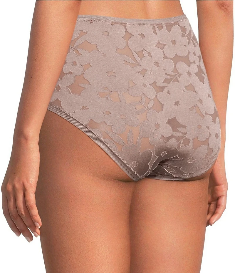Modern Movement Burnout Mesh Floral Brief Panty