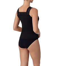 Modern Movement Everyday Reversible Square Neck to V-Neck Crepe Tank