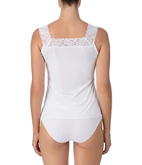 Modern Movement Everyday Reversible Square Neck to V-Neck Crepe Tank
