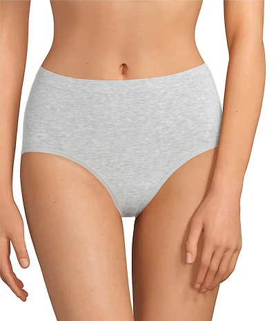 Modern Movement Heather Cotton Blend Seamless Brief Panty