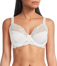 Modern Movement Satin Cut & Sewn Embroidered Bra