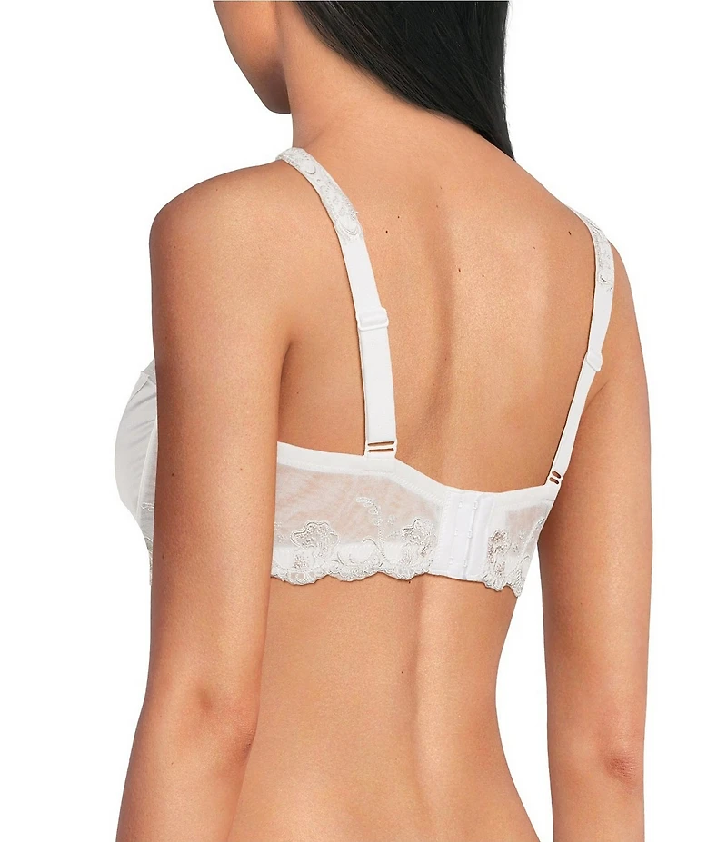 Modern Movement Satin Cut & Sewn Embroidered Bra