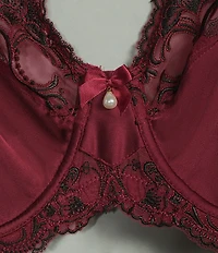 Modern Movement Satin Cut & Sewn Embroidered Bra