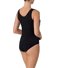 Modern Movement Reversible V-Neck Scoop Back Everyday Crepe Tank