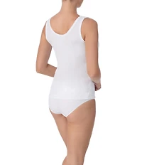 Modern Movement Reversible V-Neck Scoop Back Everyday Crepe Tank