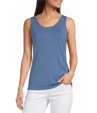 Modern Movement Reversible V-Neck Scoop Back Everyday Crepe Tank