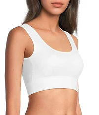 Modern Movement Scoop Neck Seamless Cropped Tank