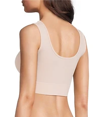 Modern Movement Scoop Neck Seamless Cropped Tank