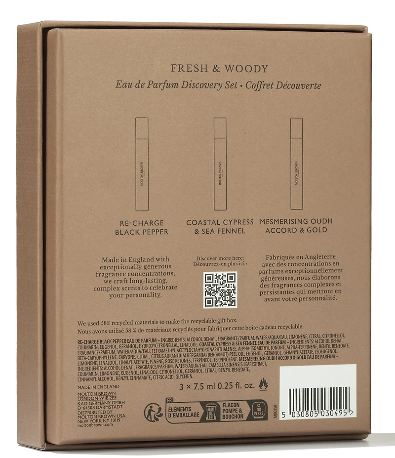 Molton Brown Fresh & Woody Eau de Parfum Discovery Set